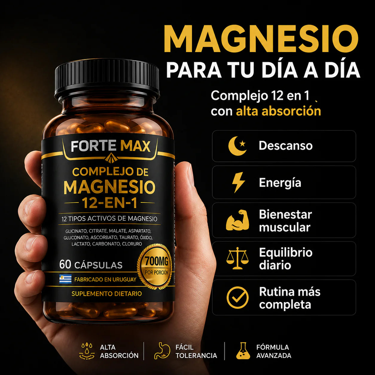 Complejo de Magnesio 12 en 1 - Forte Max