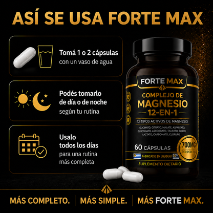Complejo de Magnesio 12 en 1 - Forte Max